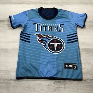 NFL FLAG Tennessee Titans Youth Jersey Size S Blue Football NFL